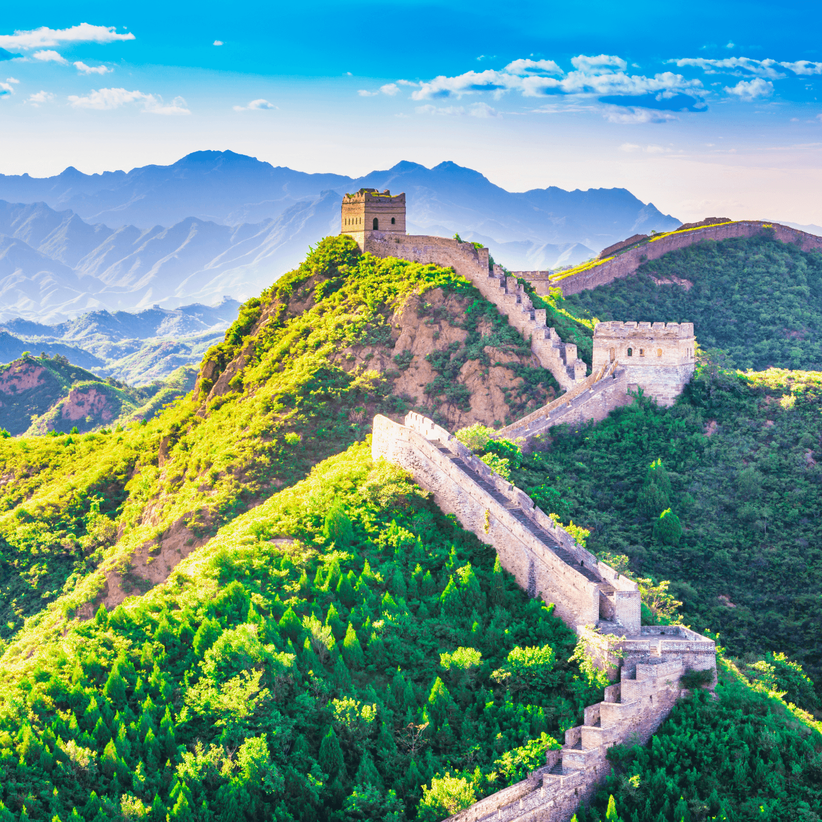 The Great Wall of China: Walk along one of the Seven Wonders of the World.