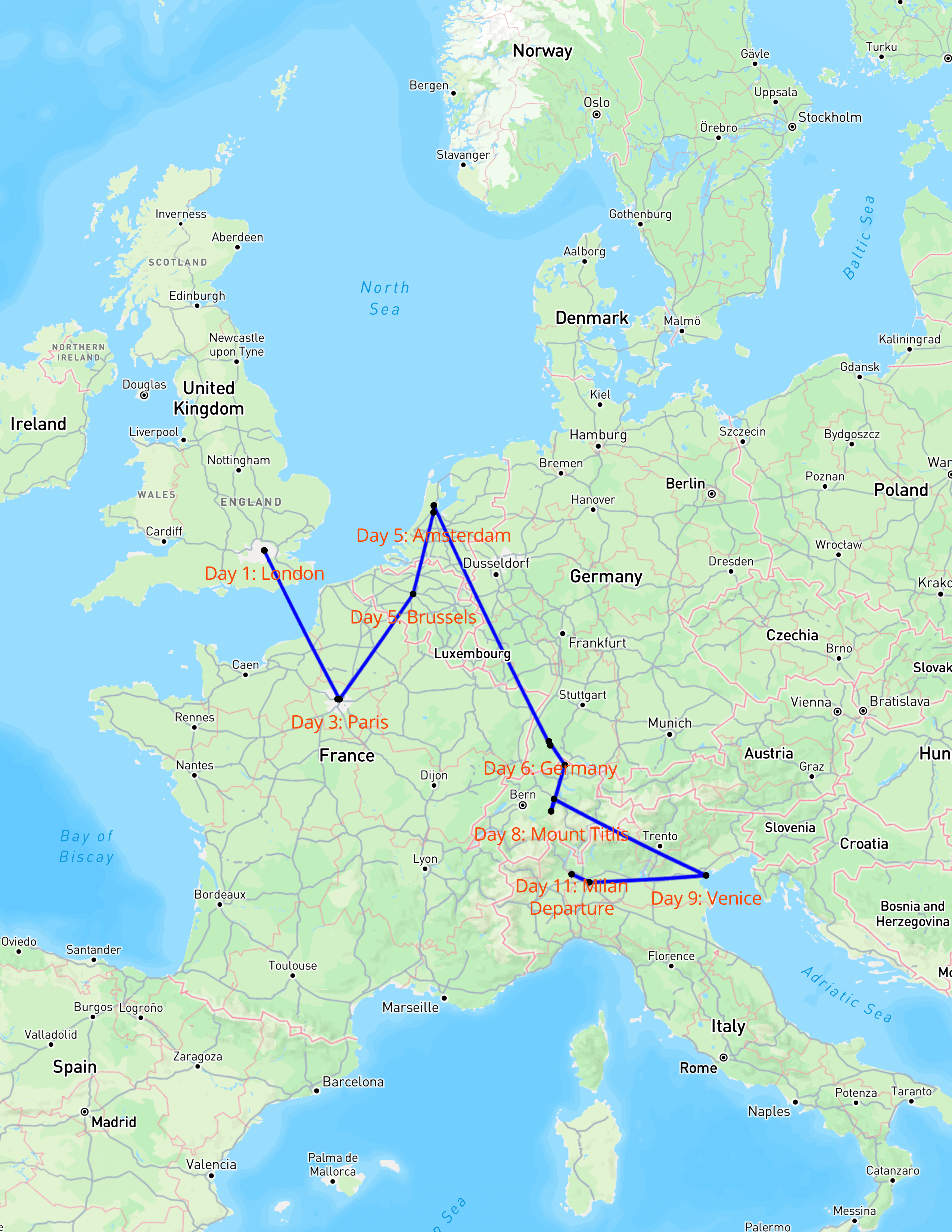 Trip Route Map