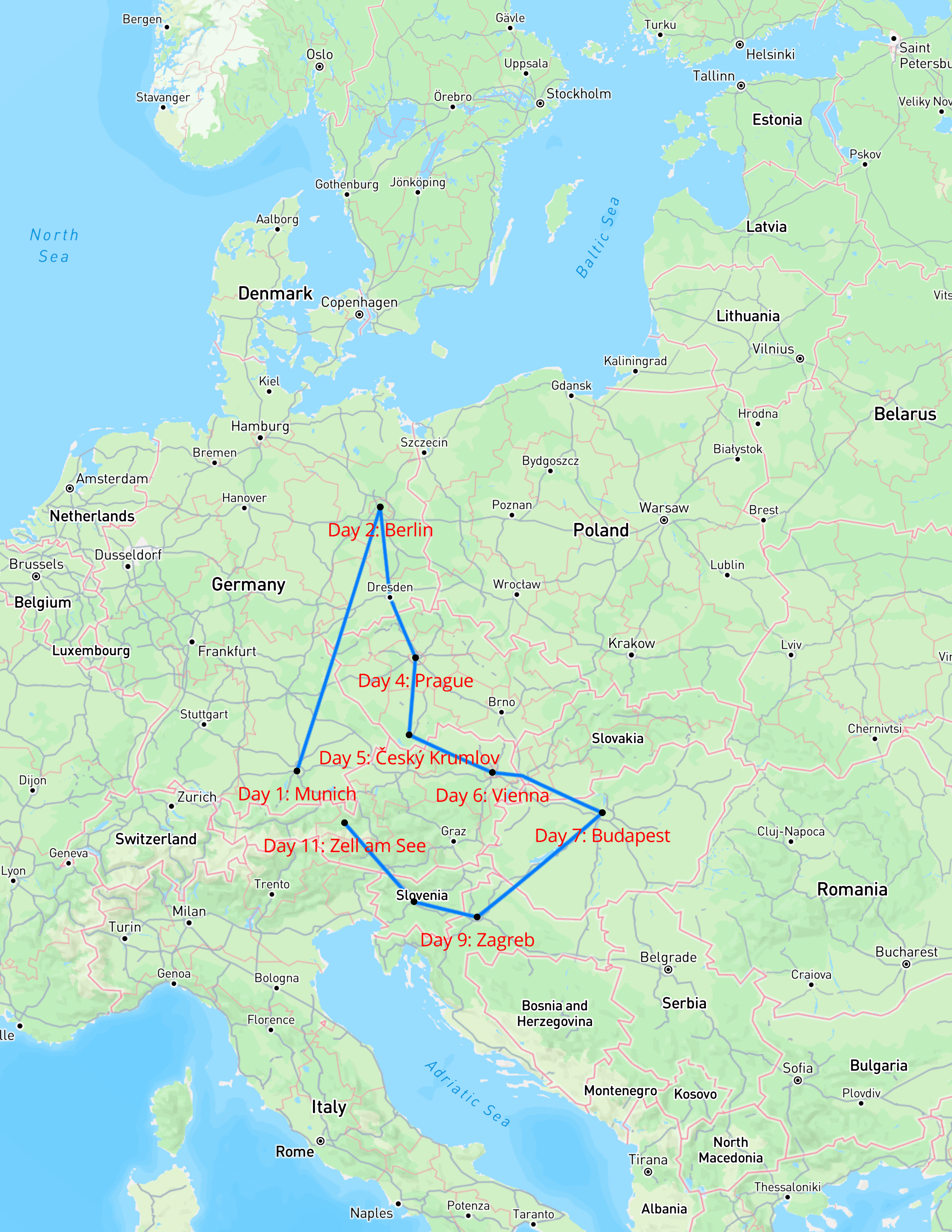 Trip Route Map