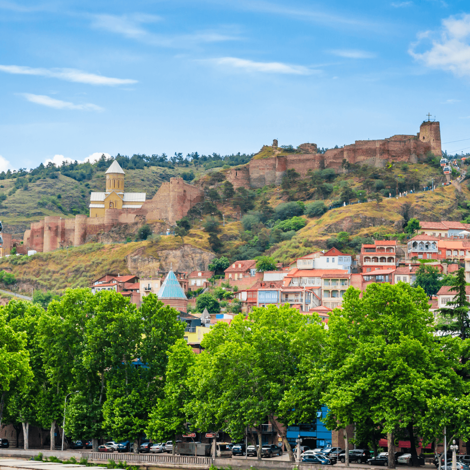 Historic Charm of Tbilisi: Explore the vibrant cityscape of Tbilisi, including the ancient Narikala Fortress, scenic Mtatsminda Park, and a tranquil boat ride on the Mtkvari River.